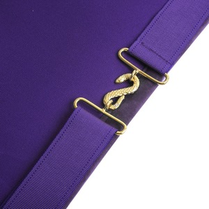 Tablier du Conseil des Maîtres Anciens, Très Illustres, Royaux et Sélectionnés - Broderie à la main violette - Product Image 4