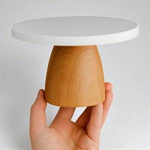 Durable White Top Dark <b>Wooden</b> <b>Cake</b> <b>Stand</b> for Wedding Birthday Party Events Guest Hosting Home And Kitchen Display From India - Product Image 6