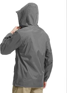 Chaqueta Cortavientos Larga de Invierno para Hombre, Diseño de Marca, con Capucha, Cuello Alto, Estilo Vintage, Ligera y Resistente al Viento, Venta al Por Mayor - Product Image 4