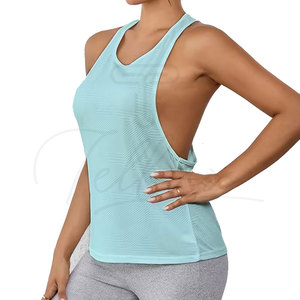 Débardeurs de yoga d'été personnalisés de haute qualité pour femmes, respirants, à séchage rapide, en Spandex/Polyester, décontractés et sans manches - Product Image 5