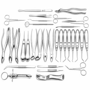 Kit d'instruments de chirurgie dentaire en acier inoxydable – Outils chirurgicaux, pinces, ciseaux, curettes parodontales – Usage hospitalier et médical - Product Image 4