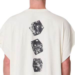 T-shirt graphique sans manches surdimensionné pour homme, col rond, imprimé numéroté, coupe ample, streetwear décontracté, vente en gros, personnalisé, tee-shirt de musculation tendance - Product Image 4