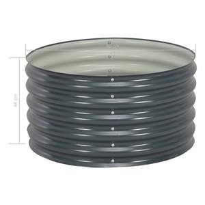 Bac à légumes surélevé en acier galvanisé gris, de taille moyenne et durable, pour aménagement de jardin - Product Image 6