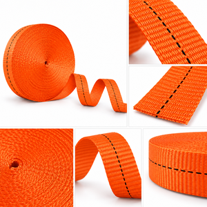 Sangle en polyester OEM 25 mm haute ténacité pour sangles d'arrimage à cliquet, sangle de cargaison, couture industrielle, fourniture directe d'usine - Product Image 4