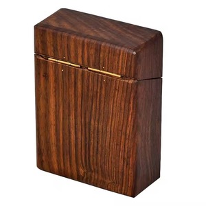Boîte à cartes de poker en bois, étui de rangement haut de gamme, porte-cartes de poker en bois massif, poli, écologique, style vintage - Product Image 2