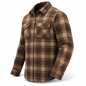 Premium Motorbike <b>Flannel</b> Shirt With Kevlar Lining Offering Classic Styling Practical Features And Comfortable Fit For Road Use - Product Image 4