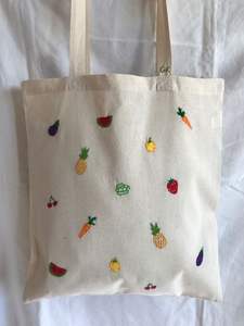 Best Price <b>Small</b> Starfish Beaded <b>Canvas</b> Tote <b>Bag</b> Made In India Eco-Friendly Reusable Lunch Sack Minimalist Gift Handbag - Product Image 5