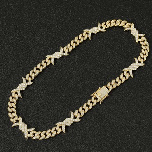 Collar Unisex de Plata de Ley 925 con Baño de Rodio y Moissanita, Cadena Cubana, Corte Brillante, Estilo Hip Hop de Lujo - Product Image 5