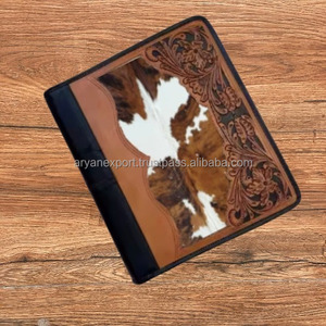 Diario de viaje diario bohemio de cuero vintage tradicional con cierre de cremallera de piel de vaca de gran oferta - Product Image 2