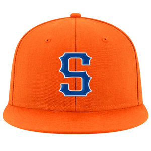 Gorra de Béisbol Naranja de 6 Paneles con Bordado 'G' Turquesa en el Panel Frontal, Ajustada, Unisex, Estilo Casual para Primavera/Verano - Product Image 5