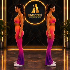 Custom Women Ombre Yoga Set <b>Flare</b> <b>Leggings</b> Sports Bra Gym Fitness Activewear Workout Suit Quick Dry Wear - Product Image 2