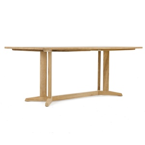 Mesa de Comedor Rectangular Moderna de Roble, Madera Sólida, Diseño Minimalista, 6 Plazas, Mueble Estable para el Hogar - Product Image 2