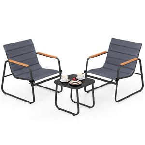 Set Bistrot da Esterno in 3 Pezzi, Set Conversazione in Tessuto per Patio - Product Image 1
