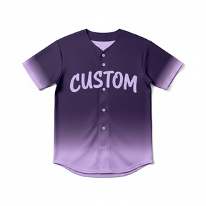 Vente en gros de maillots de baseball à manches courtes entièrement personnalisés avec logo personnalisé, nouveau design, 100% polyester, haute qualité, service OEM - Product Image 5