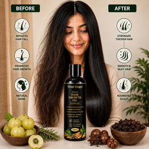 Aceite Avanzado para el Crecimiento del Cabello |   Aceite Nutritivo Ayurvédico a Base de Hierbas para Cabello y Cuero Cabelludo |   Cuidado para la Caída del Cabello |   Marca Privada OEM Venta al por Mayor - Product Image 3