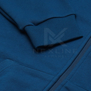 Mens Full Zip Hoodies Drop Shoulder Loose Fit Casual Urban Style Clothing Cotton Mens Zipper Hoodies - Product Image 5