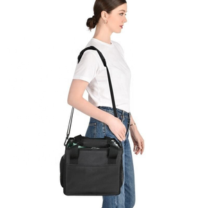 4 Cup Carrier & <b>Water</b> <b>Bottle</b> Holder with Adjustable <b>Strap</b> Dividers Reusable Waterproof Sport Duffle Bag for Outdoor Use - Product Image 3