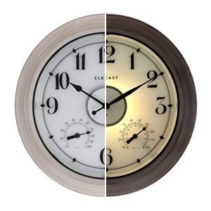 Mango Wood Rustic Farmhouse Wall <b>Clock</b> with Wrought Iron <b>Hands</b> Wholesale - Product Image 4