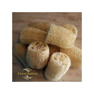 Éponge naturelle VietChoice en loofah, ronde, écologique, pour le gommage du corps, nettoyage de la salle de bain, usage polyvalent intérieur/extérieur - Product Image 1