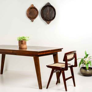 Silla de Comedor de Madera Maciza de Estilo Moderno de Mediados de Siglo, Diseño Escandinavo, Silla Lateral sin Brazos con Mimbre Tejido para Cafetería y Hogar, Venta al Por Mayor - Product Image 6