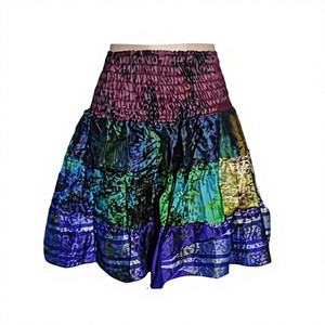 กระโปรงยาวทรงแฟชั่นใหม่คุณภาพสูง ลายมัดย้อม ผ้าเรยอน สไตล์ลำลอง เรียบง่าย แบบตะวันตก โบฮีเมียน ฮิปปี้ ธรรมชาติ สำหรับคนท้อง - Product Image 1