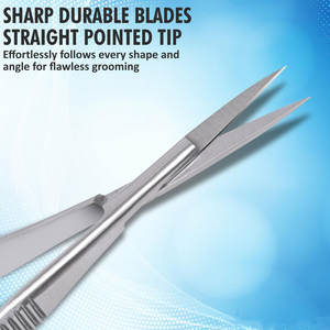 Ciseaux à cuticules en acier inoxydable courbés de précision à micro-spring, pointe fine pour manucure professionnelle, sourcils, outil de beauté durable - Product Image 2