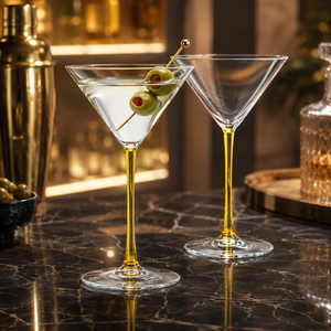 Verres à cocktail colorés en borosilicate faits à la main de 280 ml, sans plomb, coupe Martini, verrerie de bar réutilisable en gros - Product Image 5