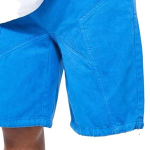 Custom Joggerสีสัน 3Dพัฟพิมพ์กลางแจ้งกางเกงขาสั้นผู้ชายดิบขอบฝรั่งเศสเทอร์รี่ผ้าฝ้ายวินเทจกรดล้างกางเกงขาสั้นสําหรับชาย - Product Image 4