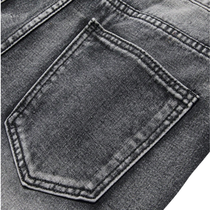 Mens <b>Black</b> Acid Wash Distressed Denim <b>Shorts</b> Cotton Straight Leg Ripped Casual Summer Five Pocket Button Zip Closure Breathable - Product Image 4