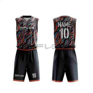 Conjunto de Uniformes de Baloncesto de Alta Calidad, Personalizados por Sublimación, para Entrenamiento o Partido - Product Image 6