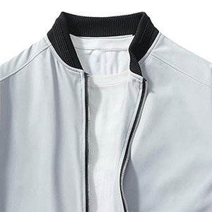Chaqueta Bomber Estilo Aviador Personalizada para Hombre, Cierre Completo, Puños Acanalados, Moda Casual, Proveedor Mayorista - Product Image 4