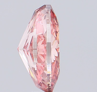 ROYAL GEMS, Diamante Cultivado en Laboratorio con Certificación IGI, Corte Ovalado Modificado Brillante de 7.01 CT, Color Rosa Intenso, Claridad VS1, Joyería
