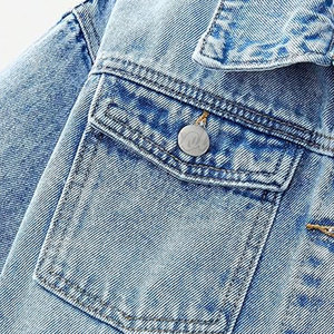 Premium Kids <b>Jeans</b> Jacket For Kids <b>Soft</b> Stylish Design Perfect For Outdoor Activities And Daily Wear - Product Image 4