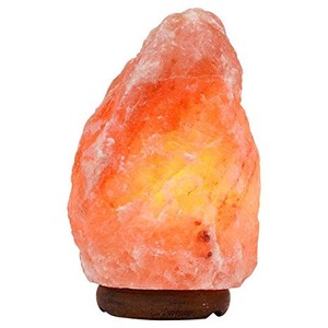 Lámpara de Sal del Himalaya de Cristal Natural Puro de 2-3 kg, Tallada a Mano, con Enchufe, Beneficios para la Salud, Más Vendida - Product Image 1