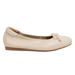 Ballerines en cuir souple pour femmes Ann'S, style minimaliste, décontractées, plates, blanches - Product Image 4