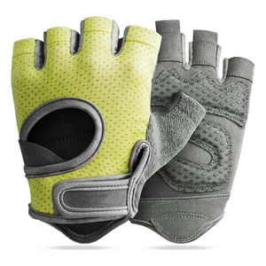 Gants de sport en spandex mi-doigts pour hommes et femmes avec sangle de maintien du poignet pour les activités sportives en extérieur, la musculation et le cyclisme - Product Image 4