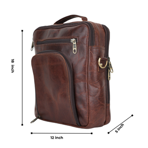 กระเป๋าเดินทางแฟชั่นหนังแท้พร้อมสายปรับได้สำหรับทุกเพศ - Product Image 3