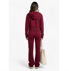 Conjunto Deportivo de Dos Piezas para Mujer, Talla Grande, Transpirable, Informal, con Sudadera con Cremallera y Top Corto, Nuevo Modelo 2026, Personalizado - Product Image 6