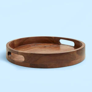 Luxury Acacia Wood <b>Serving</b> <b>Tray</b> for Hotels Restaurants Cafes Home Kitchen Dining Table Bulk Wholesale Supply Export - Product Image 1