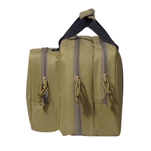 2 pistole Tactical Gun Bag Range Bag con custodia per pistola incorporata marrone custodia per tiro con cerniera per caccia all'aperto - Product Image 1