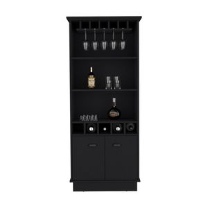 Mobile Bar Nero per Soggiorno Collezione Taholah - Product Image 2