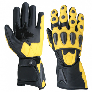 Guantes de Motociclismo de Cuero Genuino Premium, Equipo de Protección Personalizado para Motociclistas de Calle, Guantes de Motocross - Product Image 1