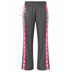 Ensemble de réchauffement pour équipe de cheerleading avec logo personnalisé en strass, veste à col zippé et poche kangourou, tenue de compétition pour équipe - Product Image 3