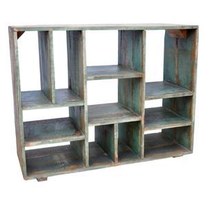 Caja de sombra de 11 compartimentos de madera maciza rústica, caja cuadrada con múltiples ranuras para exhibición de entrada, estilo granja, montaje en pared, hoteles para el hogar - Product Image 1