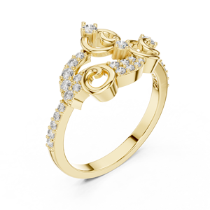 แหวนเพชรทรงกลมเจียระไนแบบบริลเลียนท์จากธรรมชาติ 14K ทองคำขาว แหวนหมั้นแบบสั่งทำพิเศษ CVD HPHT เครื่องประดับขายส่ง - Product Image 3
