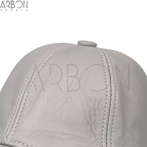 Streetwear Custom Logo Comfortable Premium Quality Fashionable Durable Genuine Leather <b>Baseball</b> <b>Cap</b> for <b>Men</b> and Women - Product Image 6