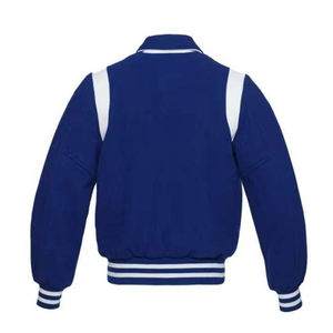 Chaqueta estilo universitario roja y blanca para hombre con inserciones en los hombros, cuello plegable, ribete acanalado a rayas, ropa urbana de moda. - Product Image 5