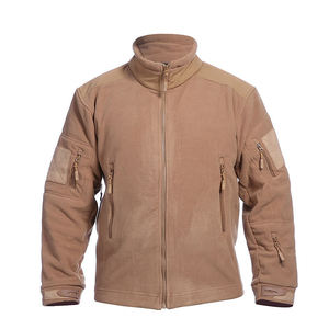 Men Tactical Fleece Jacket Zip Up Windproof Breathable <b>Outdoor</b> Hunting Training Outerwear - Product Image 2