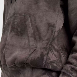 Sweat-shirt à capuche en tricot tie-dye pour homme, coupe ample, décontracté, pour l'automne, avec poche, manches classiques, 100% coton - Product Image 6
