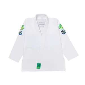 Kimono de Jiu-Jitsu BJJ unisexe, nouvelle arrivée, couleur blanche, uniforme Shoyorol GI, logo personnalisé, vêtements d'arts martiaux de qualité supérieure, 100% coton - Product Image 1